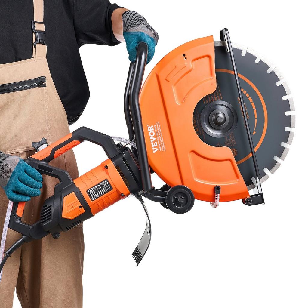 16'' Electric Concrete Saw Wet/Dry Saw Cutter with Water Pump and Blade