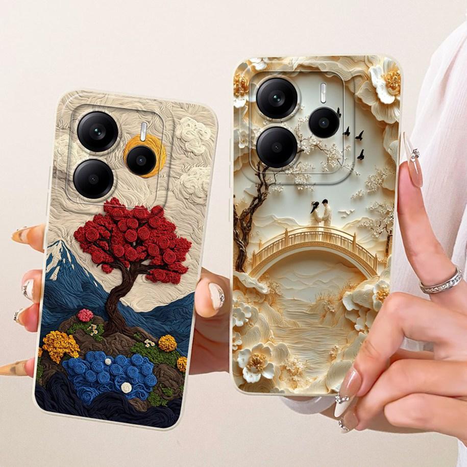 Чехол для Xiaomi Redmi Note 14 2025, Крышка, Роскошный, Космический рисунок, Мягкий силикон, Защита камеры, Для Redmi Note14 14S 4G, Чехол