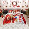Комплект пододеяльника Homewish Vintage Santa Claus для детей, Кавайный рождественский комплект постельного белья со снеговиком, Зимний фестивальный комплект для кровати