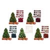 Velvet Christmas Ornaments Set 28 Pcs - Festive Holiday Decor With Assorted Styles For Tree, Table Centerpiece And Home Display