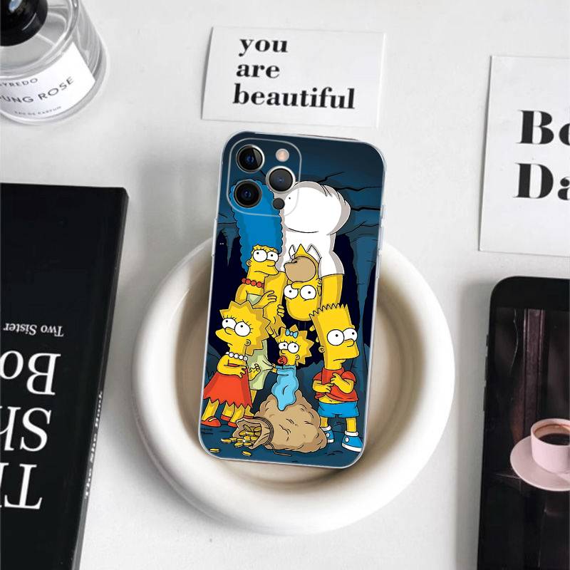 Смешной мультяшный S-Симпсоны для IPhone 17 Air 16 Pro Max 15 14 13 12 11 Plus Чехол для телефона