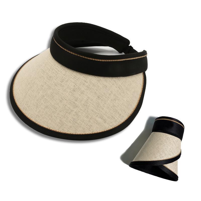 Elegant Brim Wide Sun Hat Women Featuring Foldable Design Outdoor Sunscreen Hat