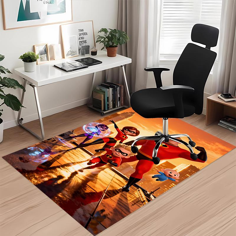 The Incredibles Printed Carpetrugfor Office Chair Living Room Bedroom Kitchen Room Decor Gifts