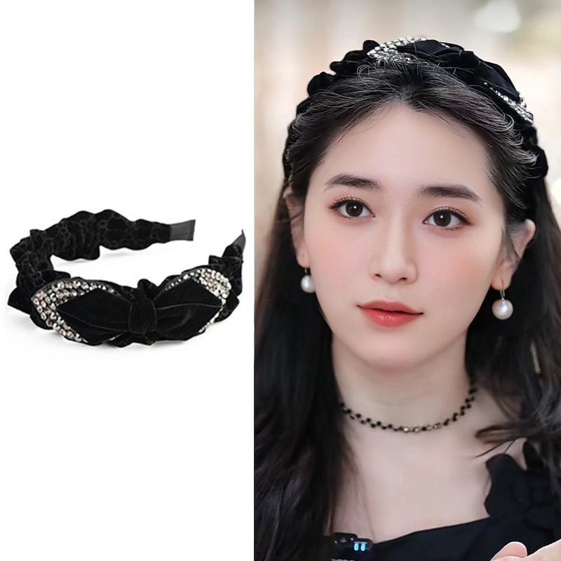 Плиссированные тканевые повязки для волос в виде бабочек для женщин, элегантные французские повязки для волос, аксессуары для волос