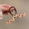 Korean Style Heart Claw Clip Plastic Hair Crab Clip Simple Love Heart Hair Claw  Women