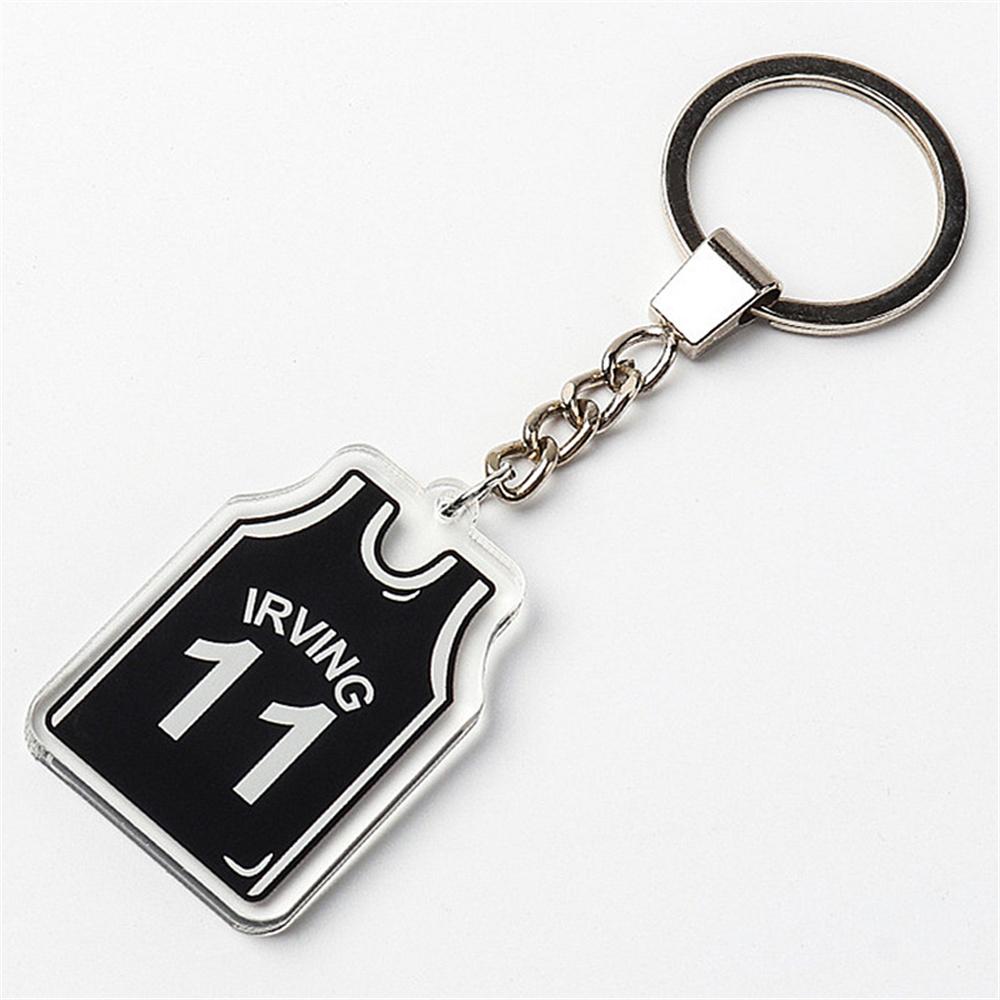 Sports Basketball Keychain Simple Digital Jersey Key Ring Boy Graduation Gift Basketball Fans Trinket Souvenir 4