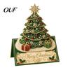 Santa Claus Snowman Elk Design DIY Faux Pearl Painting Christmas Greeting Card, 3D Handmade Card Interactive Paper Art Decoration Holiday Craft