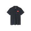 All-Weather Series Solid Color National Flag Patch Short Sleeve Polo Shirt Men Tops Black 152250105-2