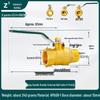 4-6 Point Copper Ball Valve: Internal/External Thread, Straight-Through Water Switch