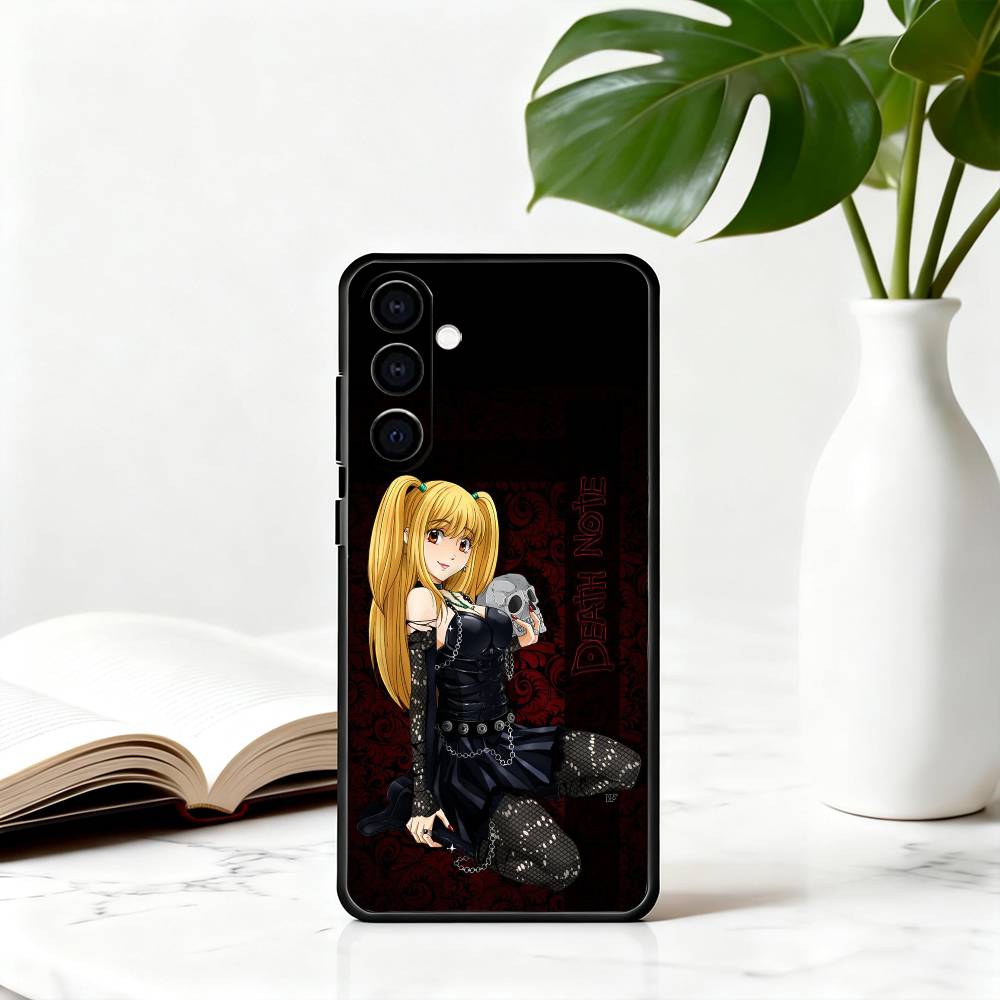 D-DeathS N-NoteS M-MisaS A-Amane-es Чехол для телефона Черный Силикон Мягкий Для Samsung Galaxy A73,A72,A71,A70,A53,A52,A51
