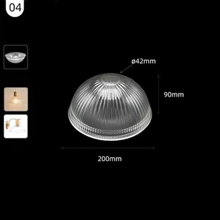 Большой прозрачный стеклянный абажур особой формы 42 мм, открывающаяся чаша, винная кружка, тыква, нестандартный прозрачный E26 E27, сменный абажур