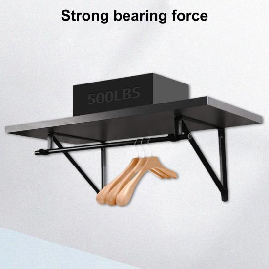Настенный кронштейн для штанги для шкафа Нержавеющий Коррозионностойкий Устойчивый к нагрузкам Простая установка Шкаф для тяжелых условий эксплуатации