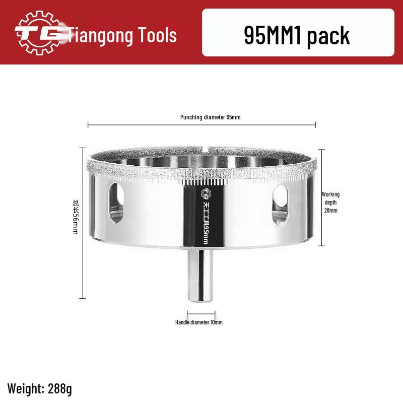 Tiangong Glass & Tile Hole Saw for Drilling and Enlarging Marble and Tile Holes