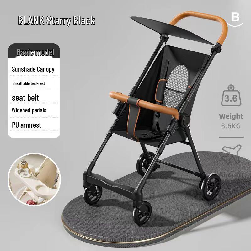 Compact Foldable Baby Stroller: Lightweight and Travel-Friendly, Carry-On Compatible