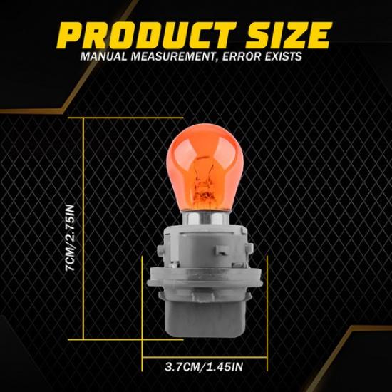 2X Front Signal Turn Lamp Light Bulb W/ Socket For Hyundai Sonata Ix45 2013-2016