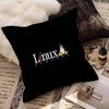 Подушка с принтом пингвина Tux из операционной системы Linux. Наволочка для спальни и гостиной. Декоративная наволочка для дивана.