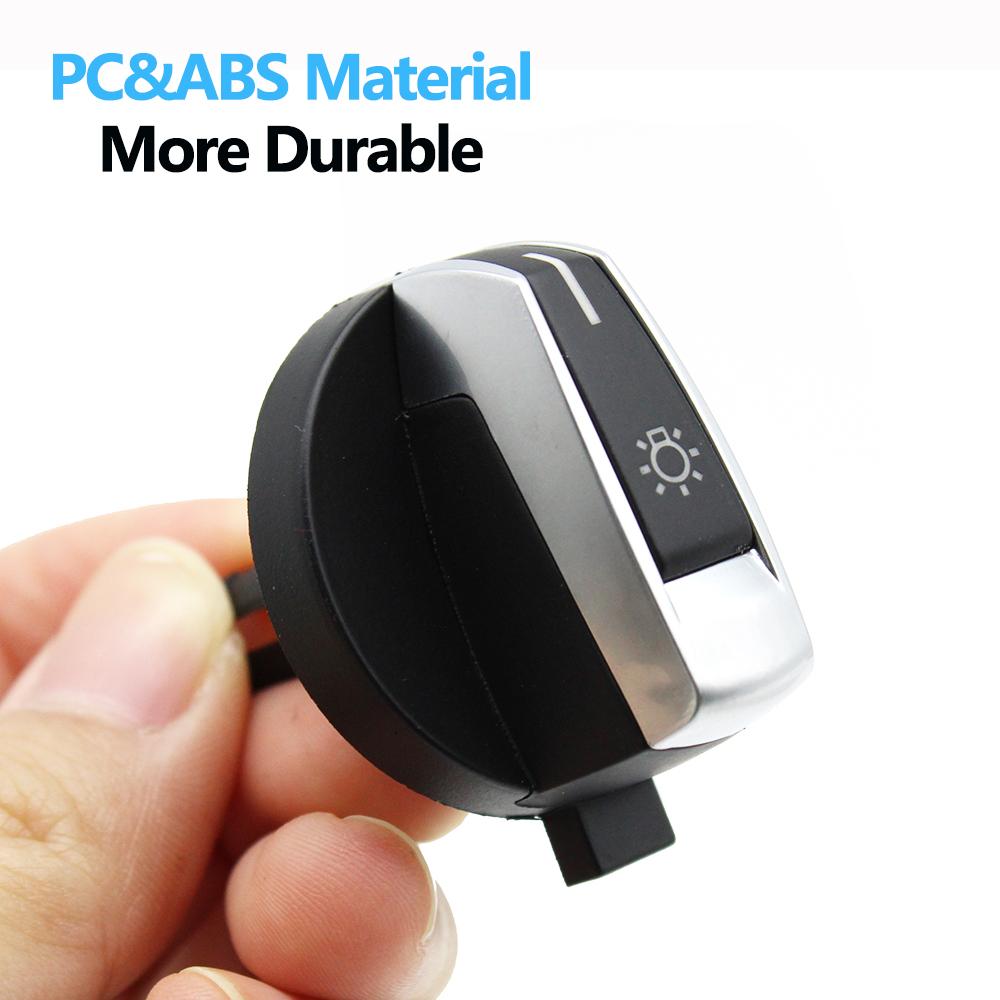 Black Headlight Lamp Switch Rotary Knob Button Cap For BMW 5 5GT 6 7 X3 X4 Series F10 F11 F07 F06 F01 F25 F26