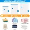 11/4pcs Vacuum Compression Bags with Hand Pump,For Bedding & Clothes - Vacuum Bag For Mattress, Travel Bags,Clothes Storagse Bag