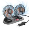 2-speed Car Seat Back Cooling Fan USB Charge Double Head Fan 360 Degree Rotation Neck Cooler For Car Accessories