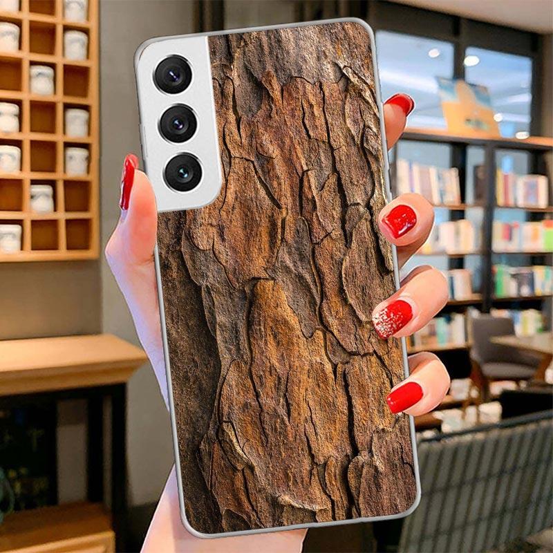 Wood Wooden Pattern Cover Phone Case For Samsung Galaxy S26 S25 Edge S24 Ultra S23 S22 Plus S21 S20 FE Soft Fundas Shell Galaxy