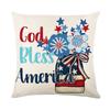 New Independence Day Pillow Cover Polyester Printed Living Room Sofa Cushion Cover Bedroom Decorative Cushion Cover