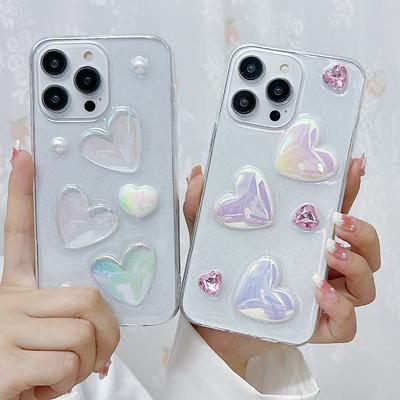 Утолщенный чехол для мобильного телефона Stereo Crystal Love для Apple IPhone16Plus/15ProMax/13/14/12