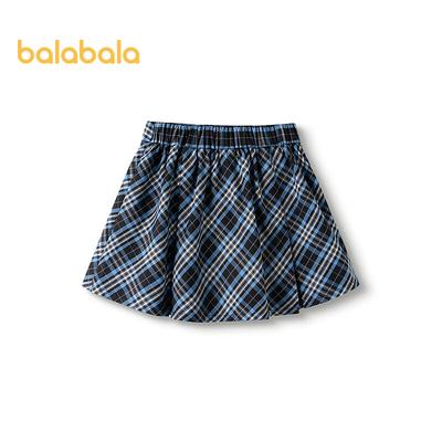 Клетчатая плиссированная юбка для девочек Balabala