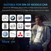 2-in-1 Mini Wireless CarPlay & Android Auto Adapter Ultra Compact Low Latency 5.8GHz WiFi BT5.0 Plug&Play for Factory Wired Cars