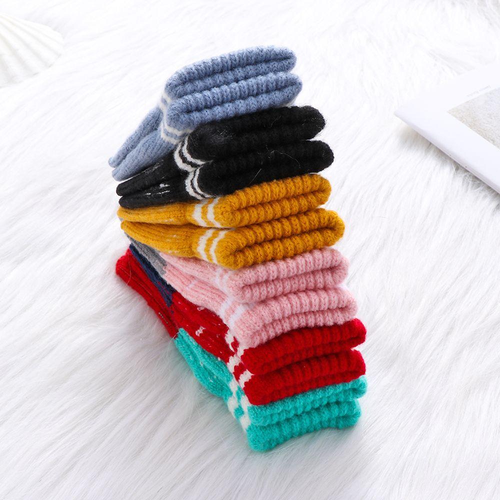 4-10Y Winter Warm Thick Cute Baby Gloves Magic Mittens Imitation Cashmere Kids Baby Gloves