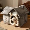 Foldable Dog House Kennel Bed Mat For Small Medium Dogs Cats Winter Warm  Nest Pet Products Basket Pets Puppy Cave Sofa