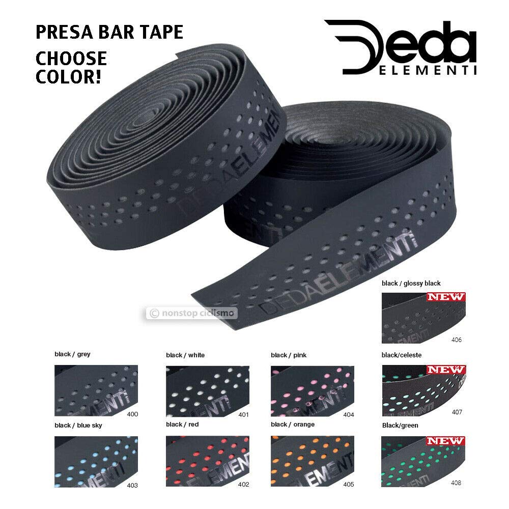 DEDA PRESA 408 Bar Tape Thick Black/Green (349420008) Green, 3.0mm