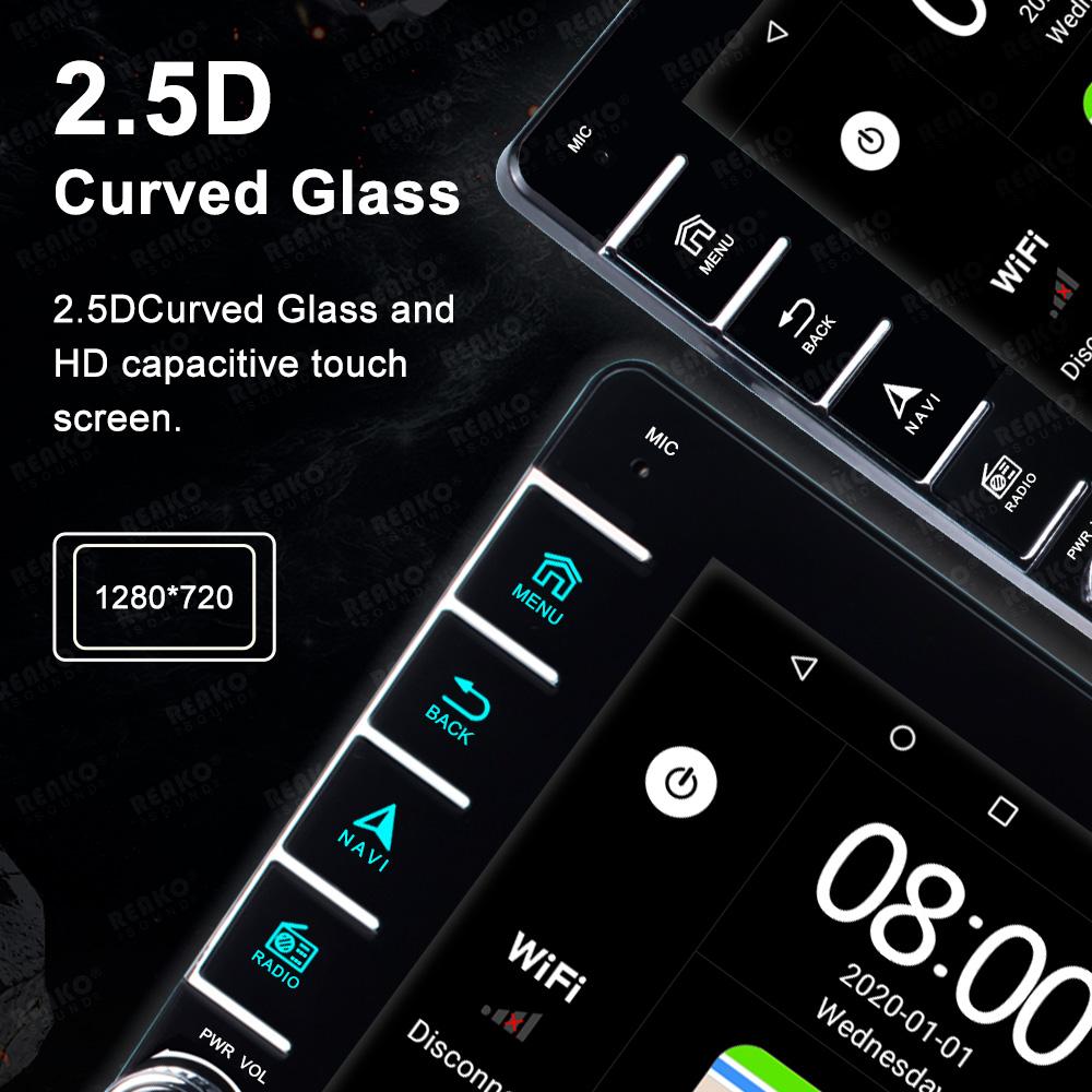 Reakosound 8 Inch Car Radio 1 Din Wireless CarPlay Android Auto Car Multimedia Player Bluetooth Video MP5 Player 8" Touch Screen Wifi HD Video FM