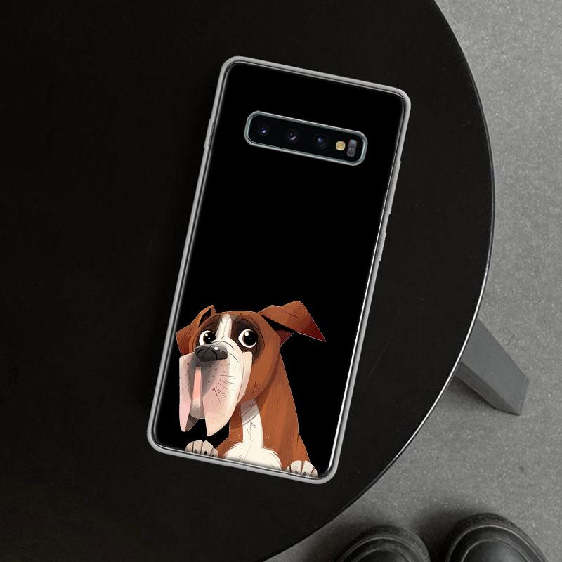 Чехол для телефона с изображением мопса и французского бульдога для Samsung Galaxy S26 S25 Edge S24 S23 Ultra S22 Plus S21 FE S20 + Художественный персонализированный Funda