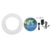 Magnetic Levitation Globe White Built In LED Light Frosted Texture 3.3in 12V 1A Magnetic Levitation 