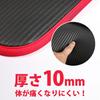 In BODYMAKER NBR Mat Edge Wrapping Black Yoga Mat Stretching Pilates Exercise Fitness Training [Manufactured Japan]