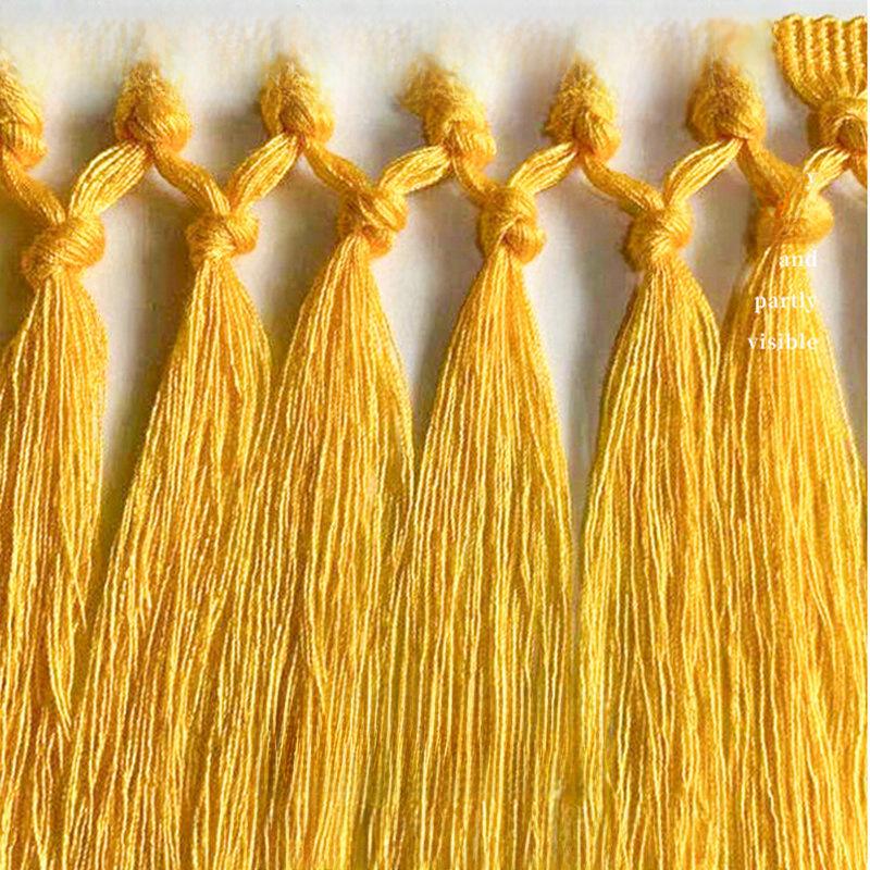Elastic Knotted Tassel Cotton Thread for DIY Sofa, Curtain, Tablecloth, and Clothing Accessories