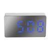 Светодиодный цифровой зеркальный будильник Мини-часы Многофункциональные часы с функцией повтора сигнала Дисплей времени Ночной ЖК-светильник Ночной режим Настольные часы