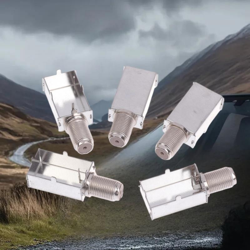Hot 5/10Pcs M Shielding Box Coaxial Cable Connector IF 2414F With Integrated Imperial Threaded Connector High-Speed Data Transfe