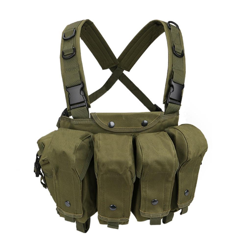 Large Capacity Climbing Chest Pocket 6-pockets Travel Storage Vest Bag Outdoor Sports