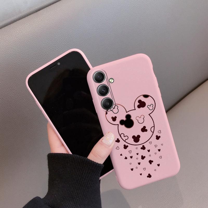 Мягкий силиконовый чехол с рисунком из мультфильма для Samsung A55 M35 S24 Xiaomi Redmi Note 13 Pro iPhone Huawei Honor Realme Camera Защитный противоударный чехол