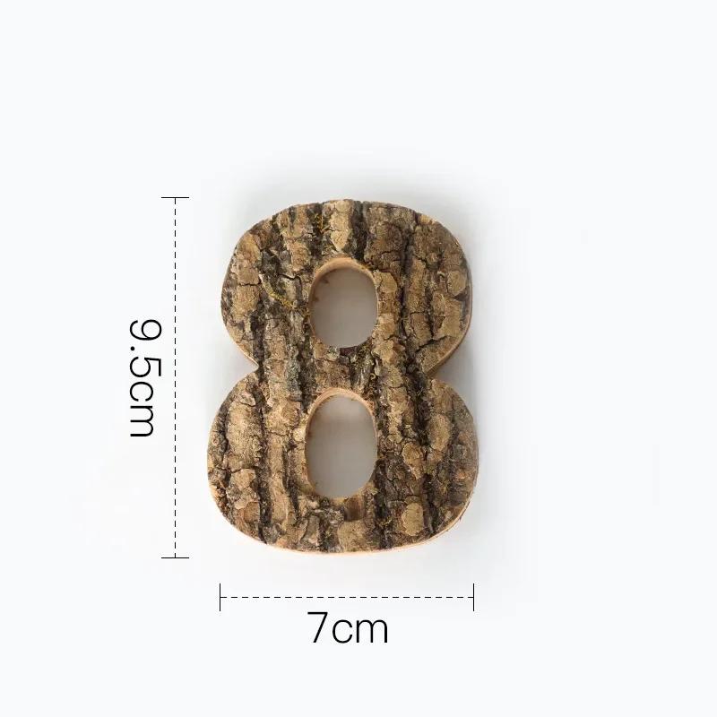 Вместе с Bark Массив дерева Ретро Деревянные Английские Буквы Алфавит Число для Кафетерия Бара Домашнее Украшение Винтажная Сделай Сам Буква