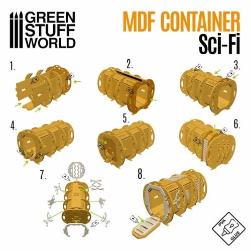 Green Stuff World Sci-Fi Container Pod Miniature Accessory GSWD-10320