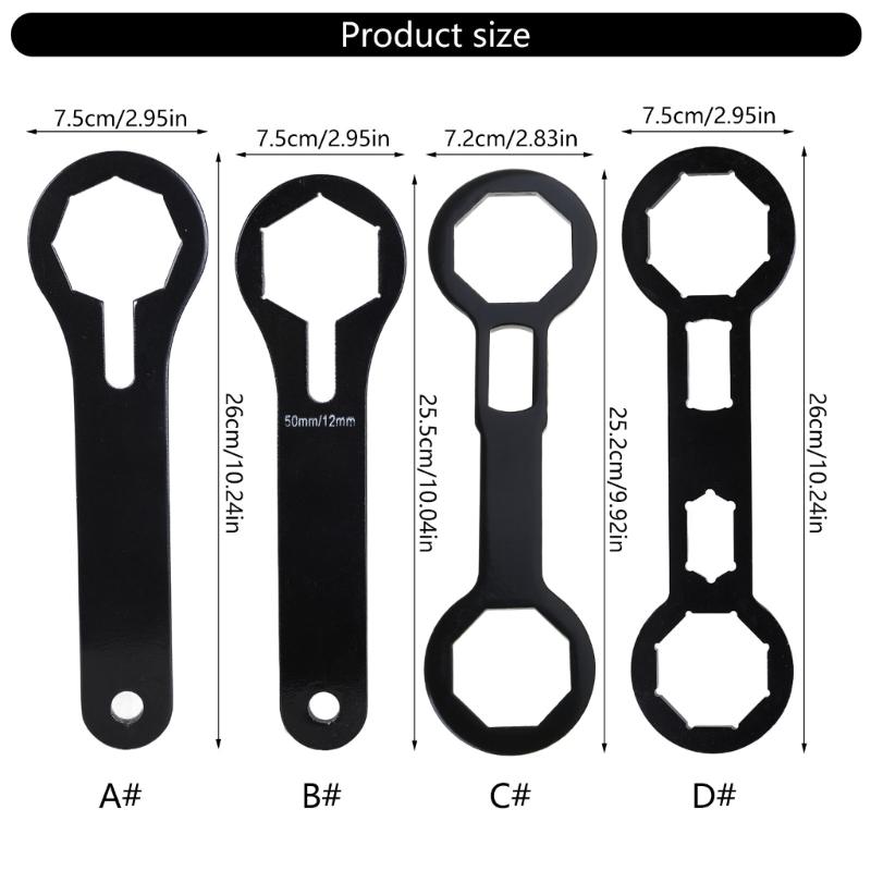 Motorcycle Fork Caps Wench Motorcycle Fork End Tool for Easy Installation and Removal of 49mm 50mm Fork Caps Tool