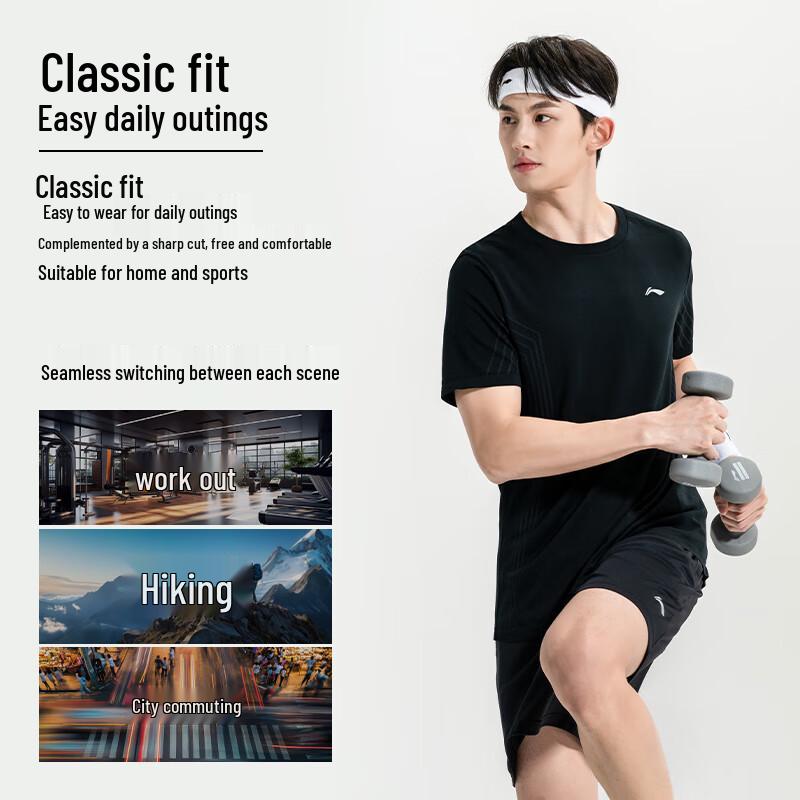 Li-Ning Унисекс спортивный костюм для настольного тенниса и бадминтона, быстросохнущий