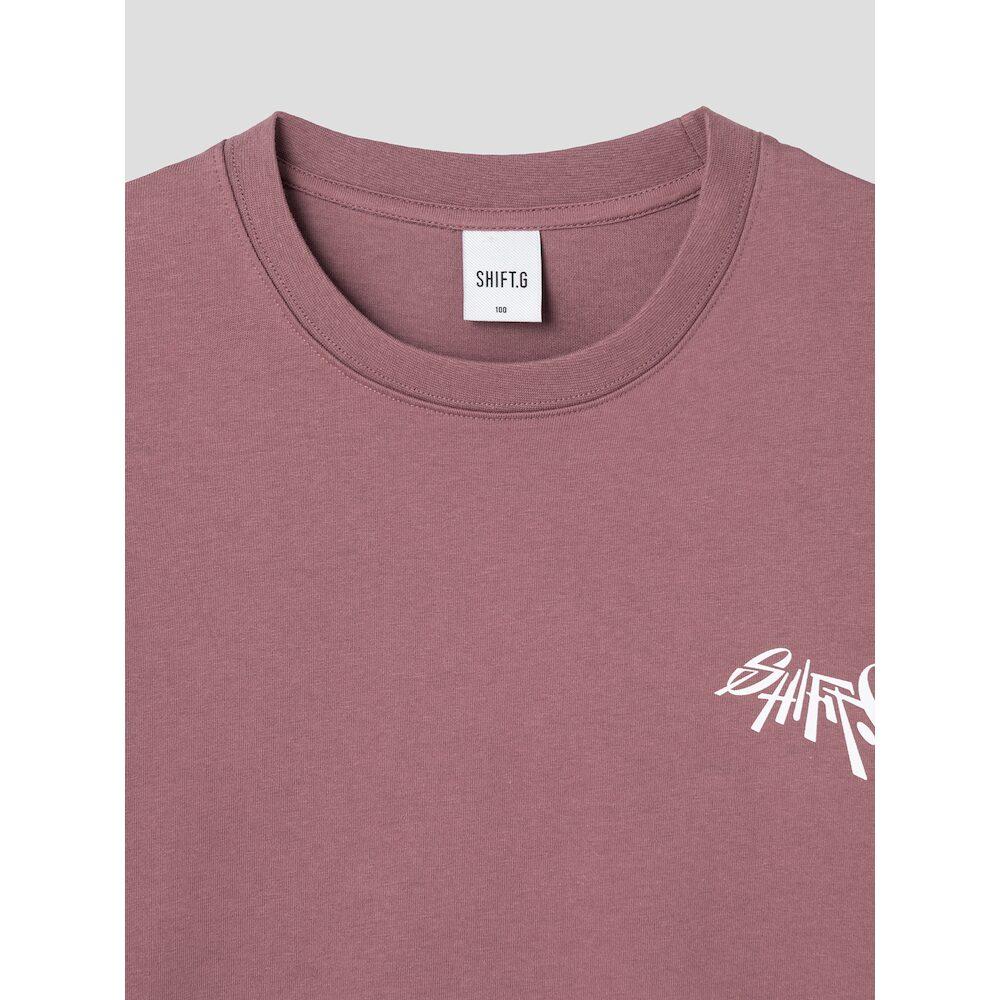 SHIFT.G Футболка с принтом Round Tshirt Розовый