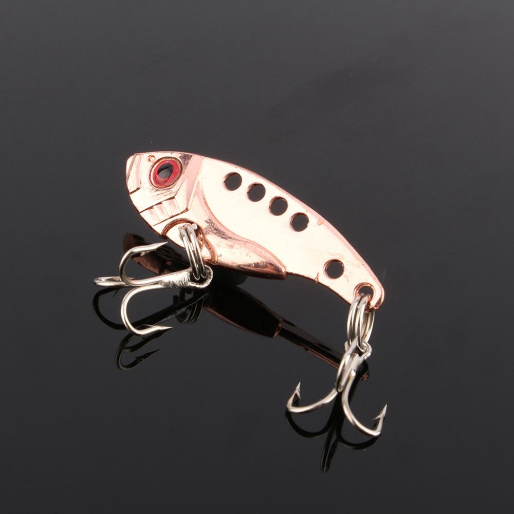 4PCS with Treble Hooks Spoon Lures with 3D Red Eyes Crank Bait Lures Spinner Fishing Lures for Bass