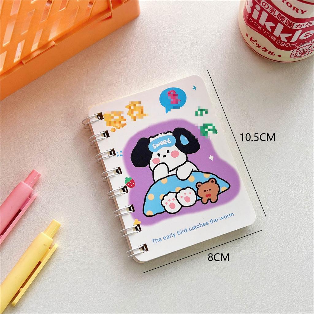 1 шт. японский милый мультяшный щенок мини-блокнот с отрывными листами студенческий портативный карманный журнал-переплет книга-планировщик блокнот детский подарок