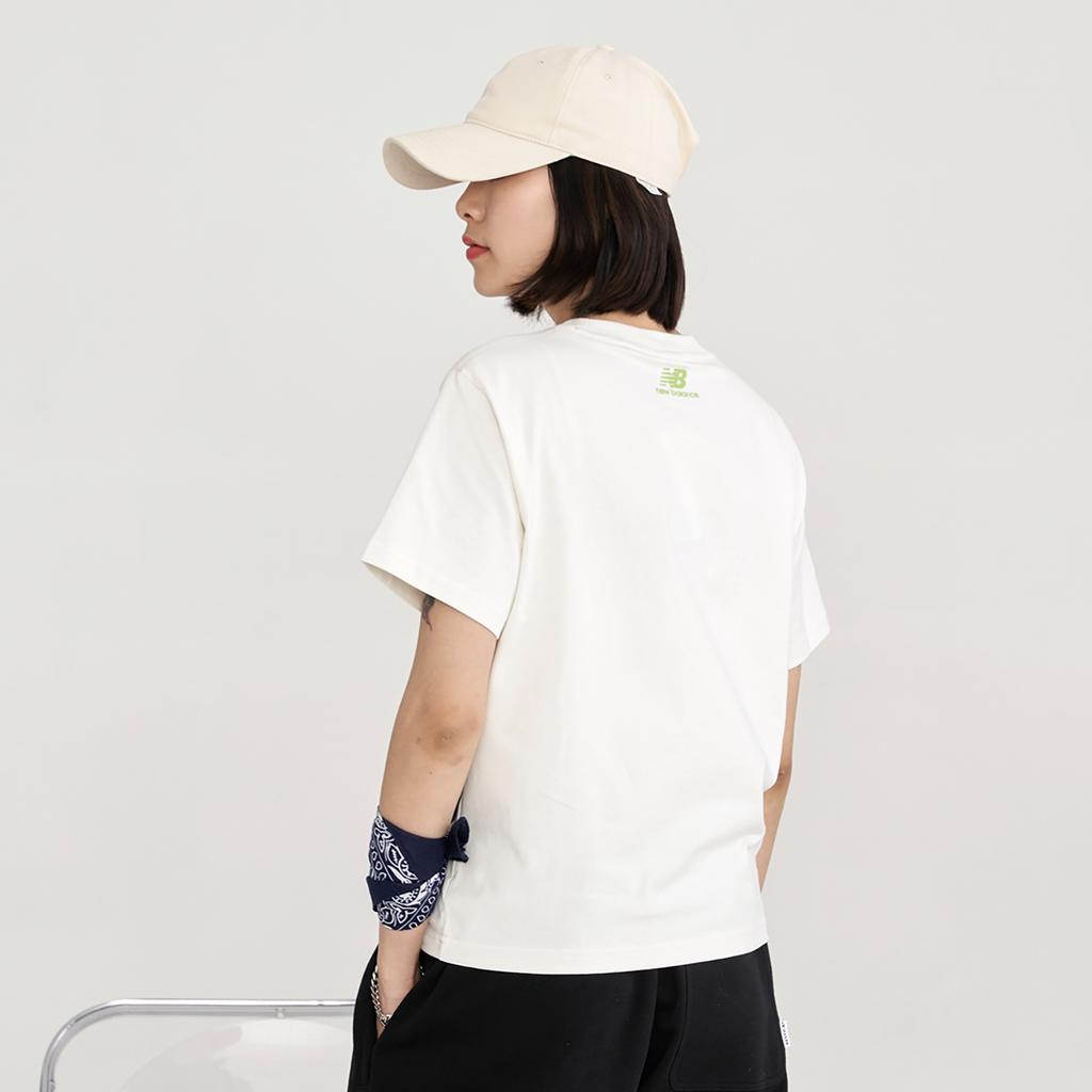 New Balance Set in Sleeve T Shirt Women's White AWT31373-CIC