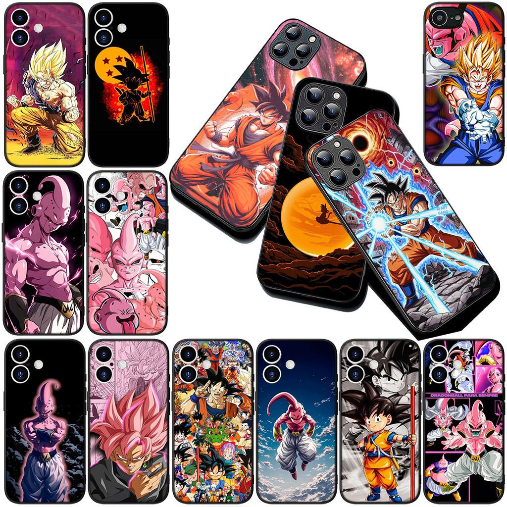 Чехол для Apple iPhone 17 16 14 15 Plus Pro Max 16E ProMax + 15Plus 15+ 16+ Чехол для телефона Majin Buu Драконы Шары Гого Ку Супер