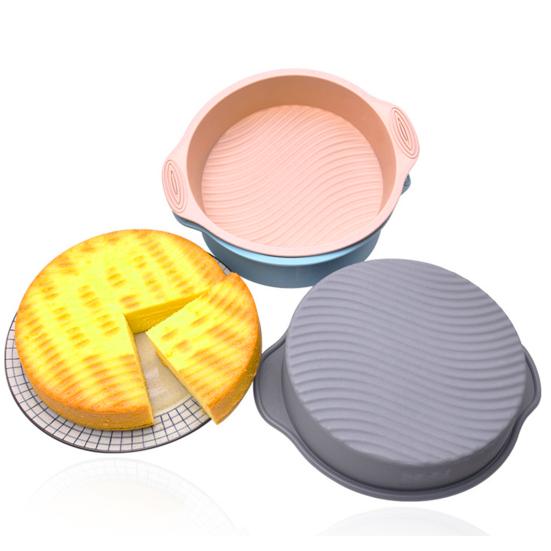 3шт 9-дюймовые силиконовые круглые формы для торта, набор антипригарных, противообрастающих, термостойких, антикоррозийных, силиконовых форм